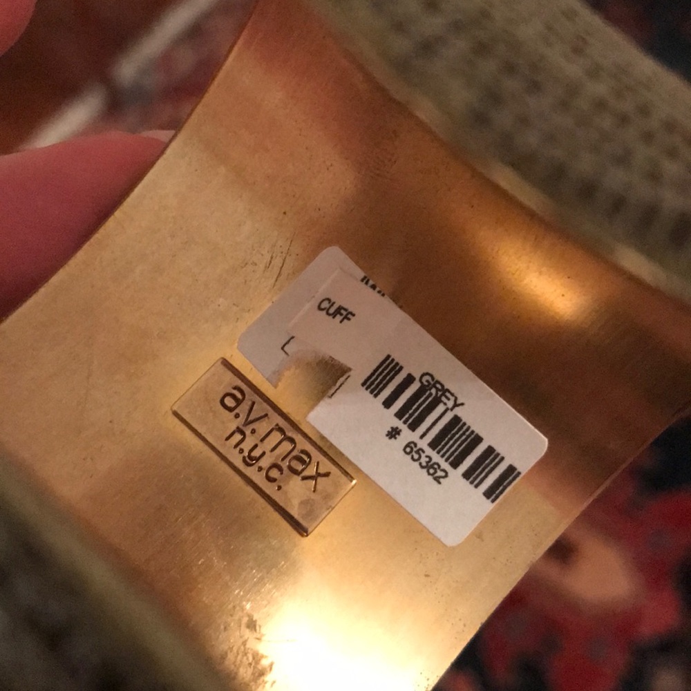 AV Max NYC Olive Python Cuff - Picture 2 of 3